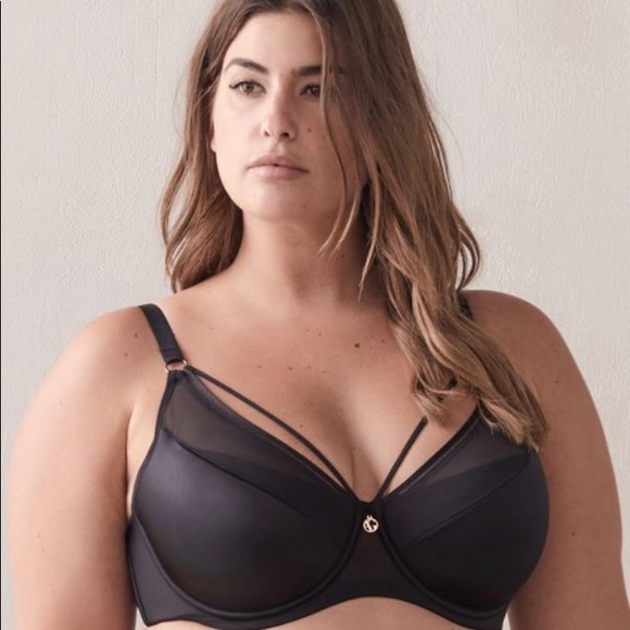 Ashley Graham NWT black Diva Demi Cup bra - Picture 4 of 7